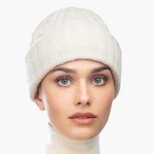 Cream Cashmere Eric Javits Knit Fisherman Cap OS
